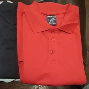 Uniform polo shirt red(2),navy blue,baby blue